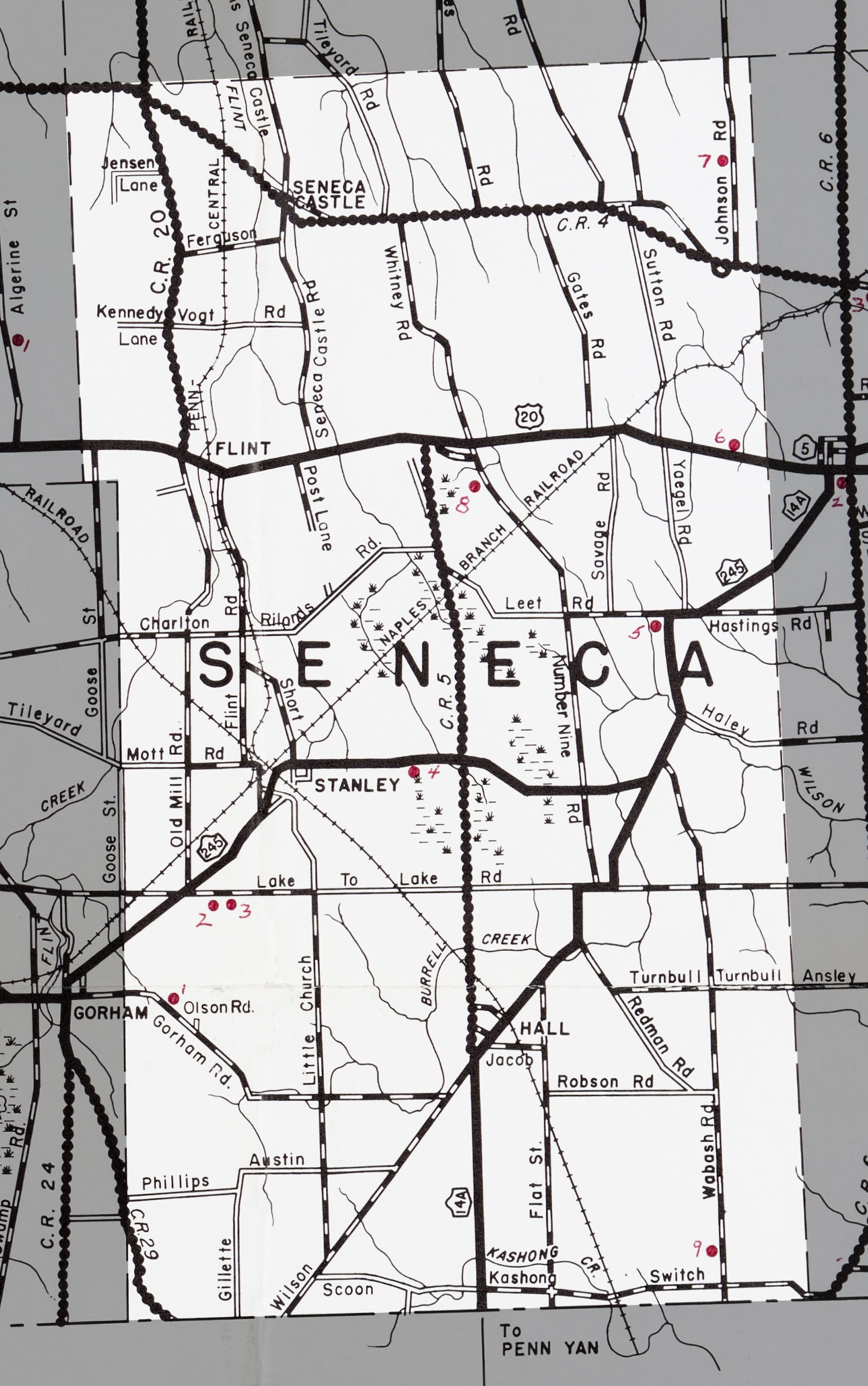 Town of Seneca Map
